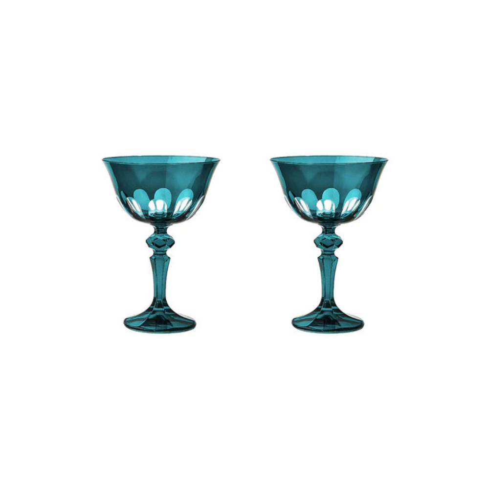 Coupe Dark Green Set of 2