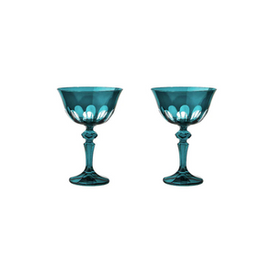 Coupe Dark Green Set of 2