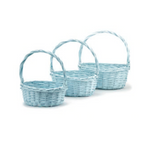 Oval Blue Easter Basket