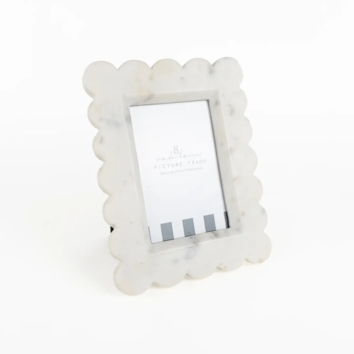 Mud Pie Scalloped Marble Frame 4x6 main image 0