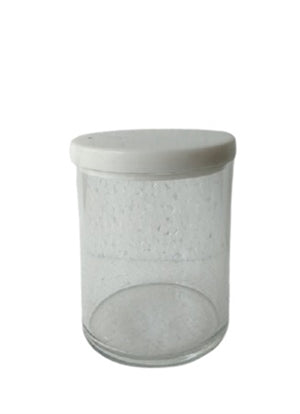 Glass Canister with Marble Lid