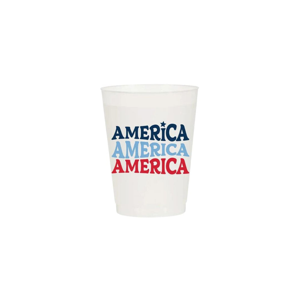 America Frosted Cups