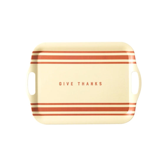 Give Thanks Stripe Tray