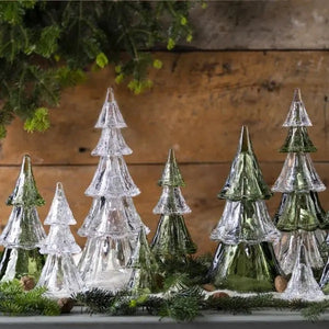 Clear Stackable Glass Tree