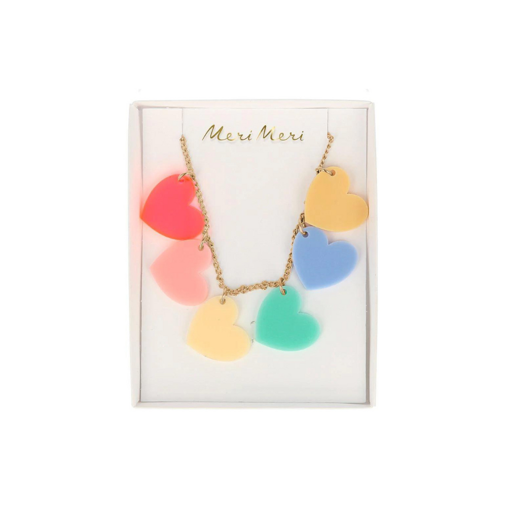 
            
                Load image into Gallery viewer, Rainbow Hearts Necklace
            
        