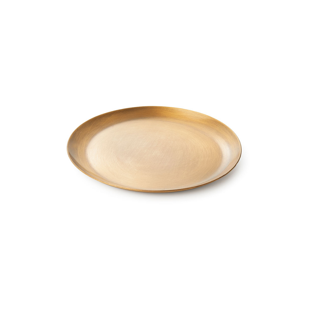 Medium Round Brass Plate