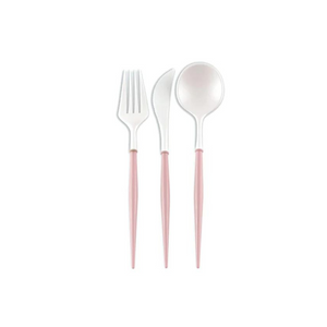 
            
                Load image into Gallery viewer, Cutlery White / Blush Handle
            
        