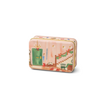 Holiday Tin with Staircase Scene-Wassail Candle