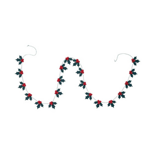 Paper Holly Mini Garland
