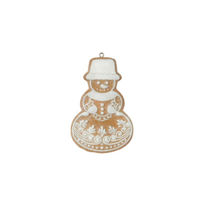 Snowman Gingerbread Ornament
