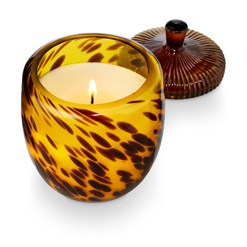 Woodfire Glass Acorn Candle – Pink Antlers