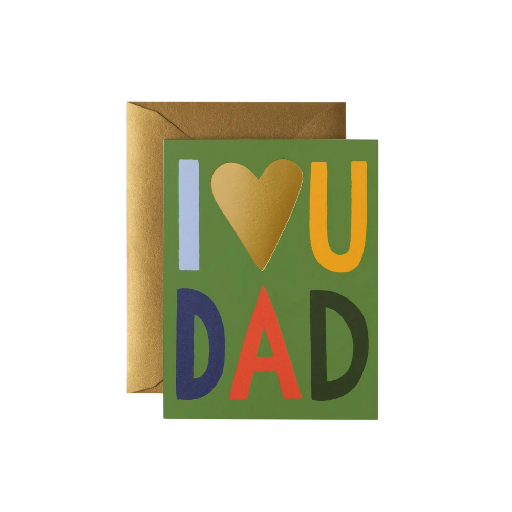 'I Love You Dad' Card