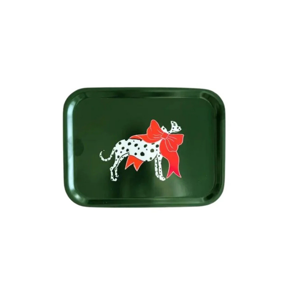 Dalmatian with Bow Tray
