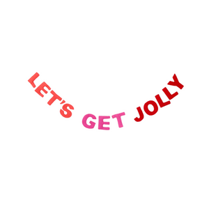 Let's Get Jolly Felt Garland