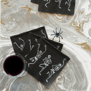 
            
                Load image into Gallery viewer, Skeleton Dance Cocktail Napkin
            
        
