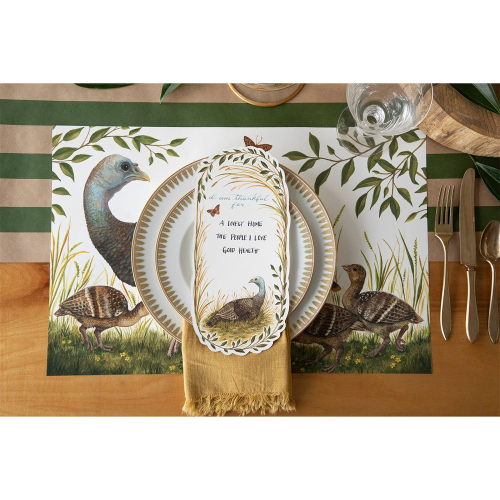 
            
                Load image into Gallery viewer, Thankful Turkey Table Card
            
        