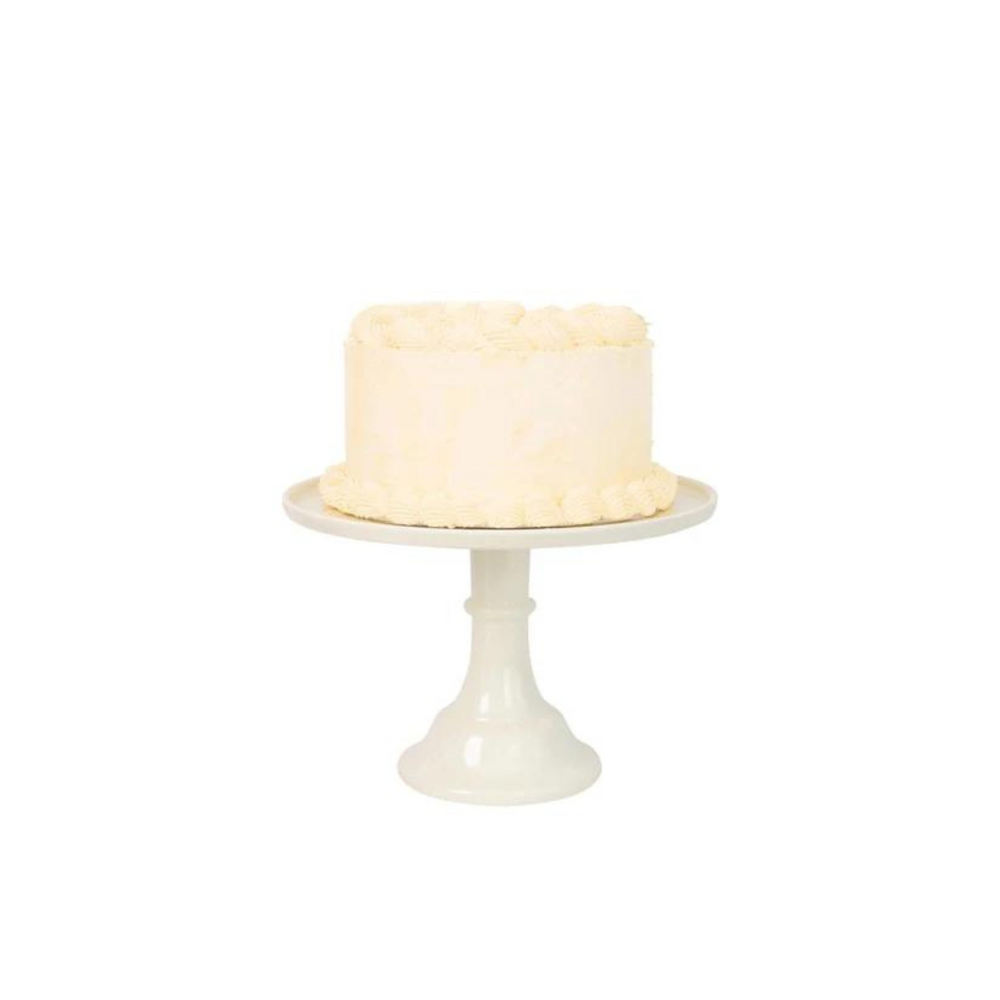Linen White Melamine Cake Stand