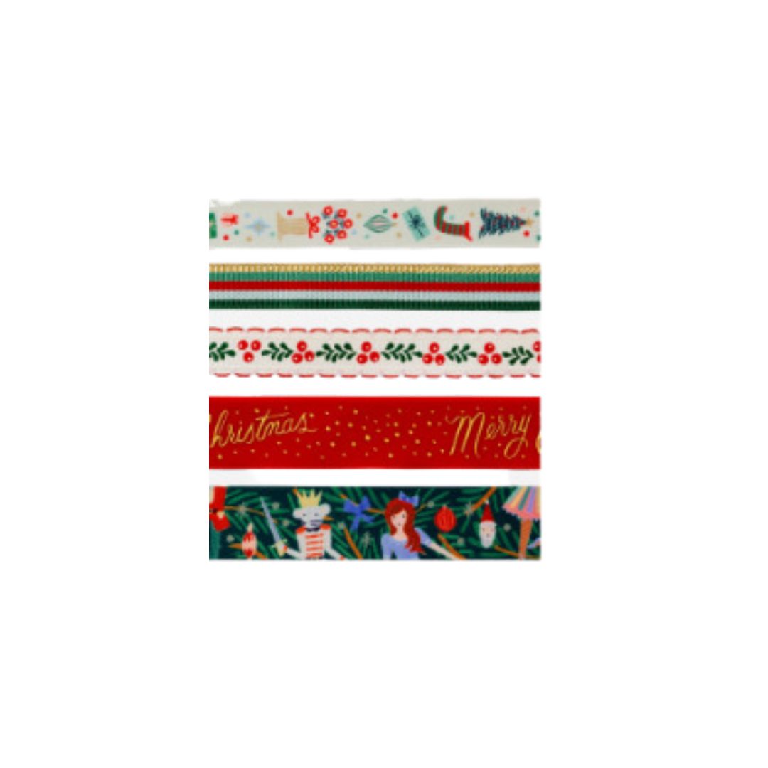 Holiday Ribbon Set – Pink Antlers