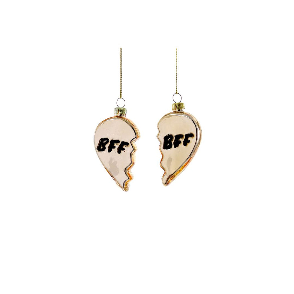 BFF Heart Ornament (Set of 2)