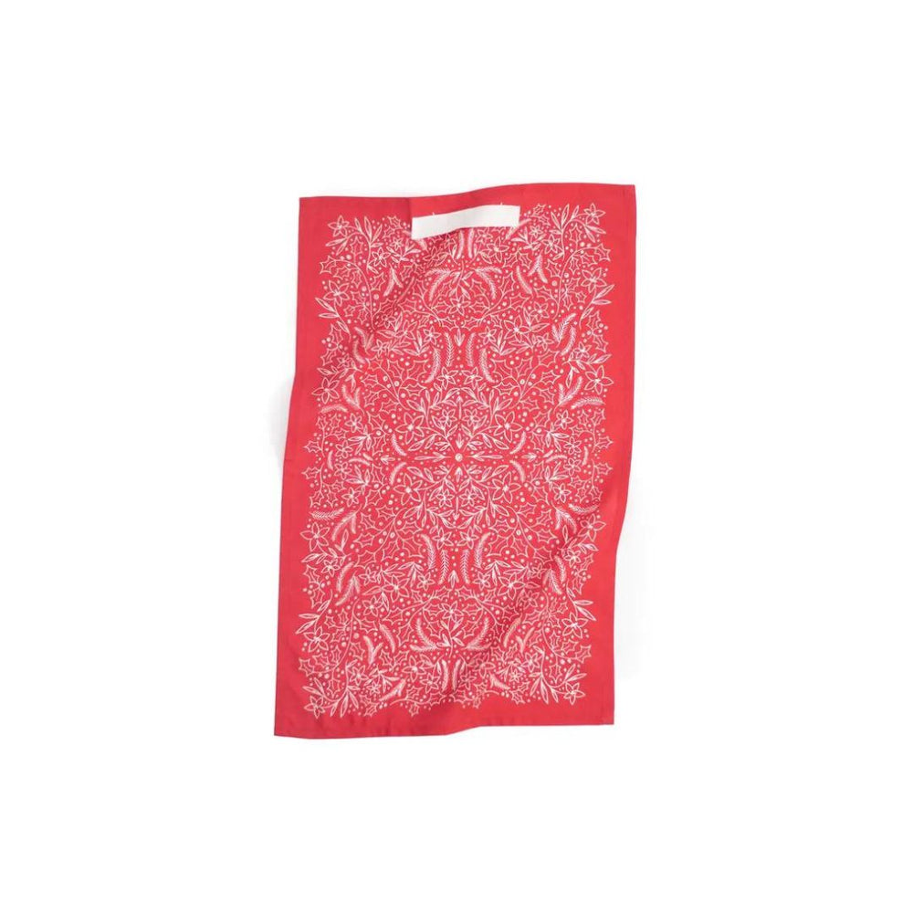 Holiday Floral Kitchen Towel
