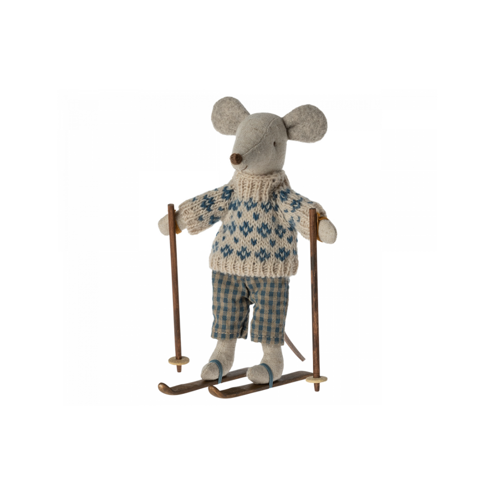 Dad Mouse with Ski Set