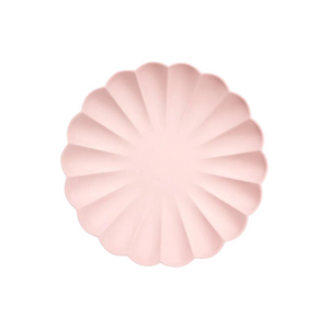 Candy Pink Scalloped Large Plates