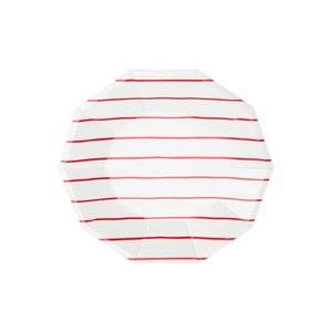 Candy Apple Striped Large Plates