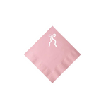 Pink Bow Cocktail Napkins