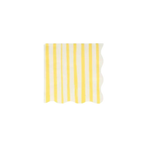 Yellow Stripe Small Napkins