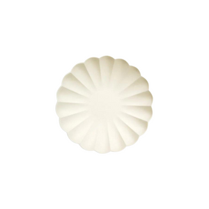 Cream Scalloped Small Plates