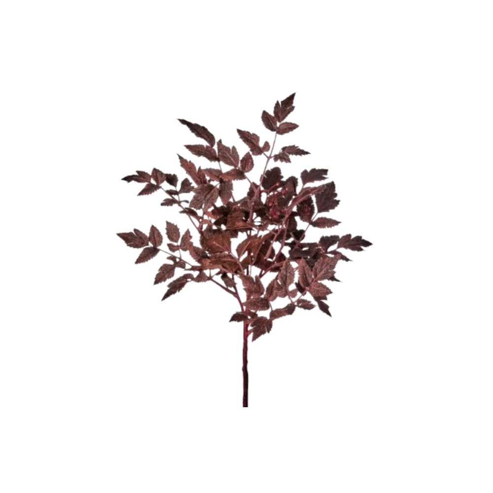 18" Aubergine Autumn Ruscus