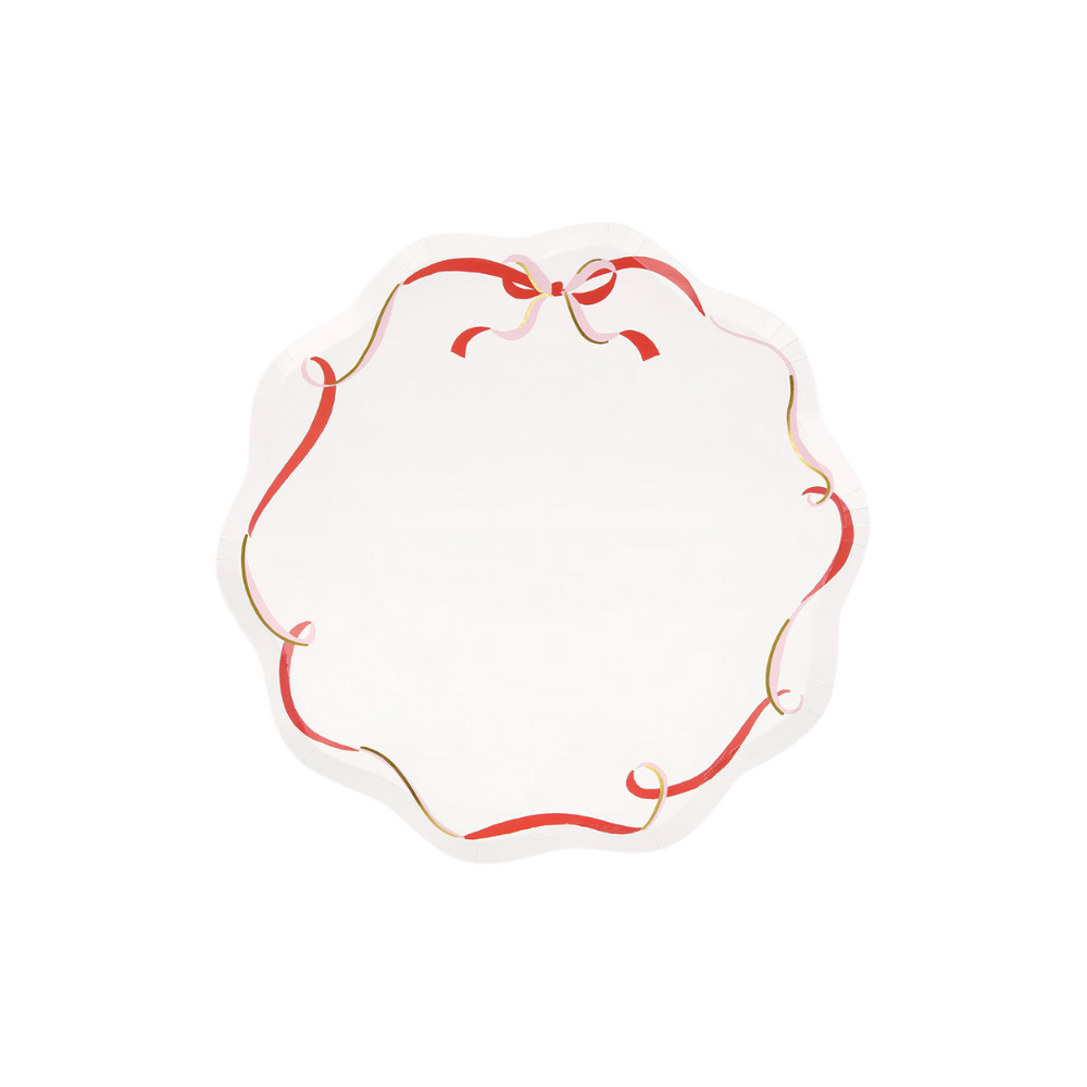 Ribbon Bow Dinner Plates