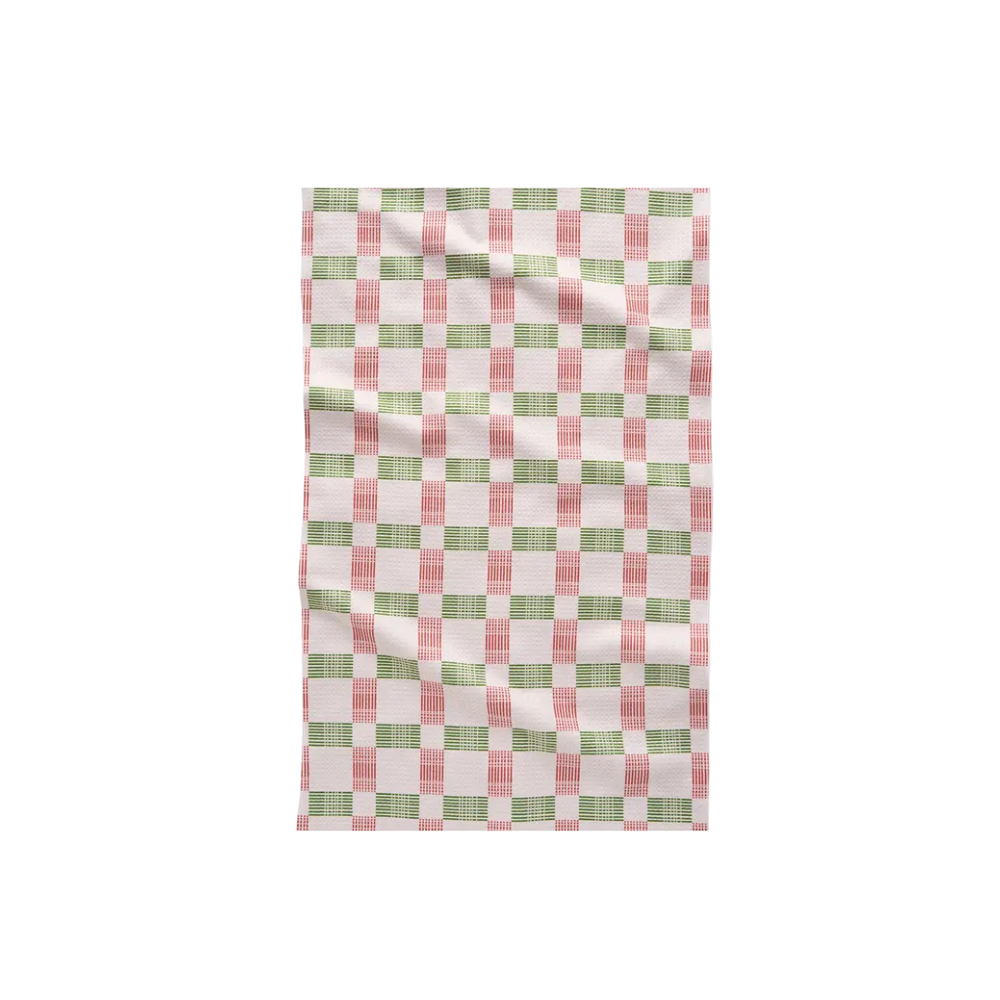 Be Merry Plaid Tea Towel