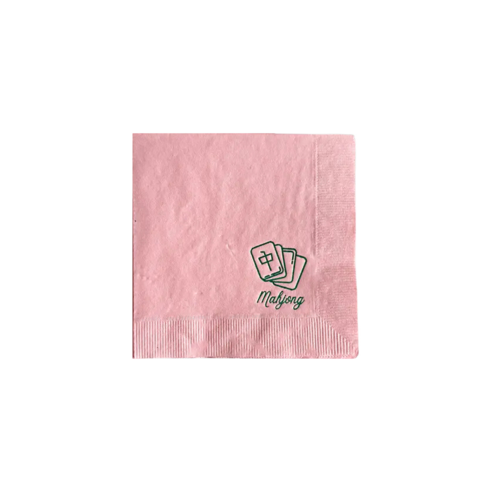 Blush Mahjong Tile Napkins