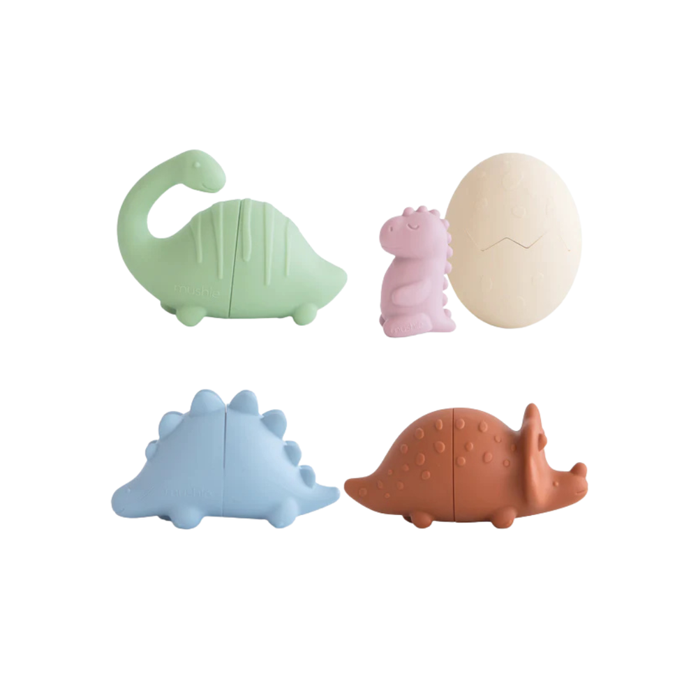 Easy-Clean Dino Bath Toys