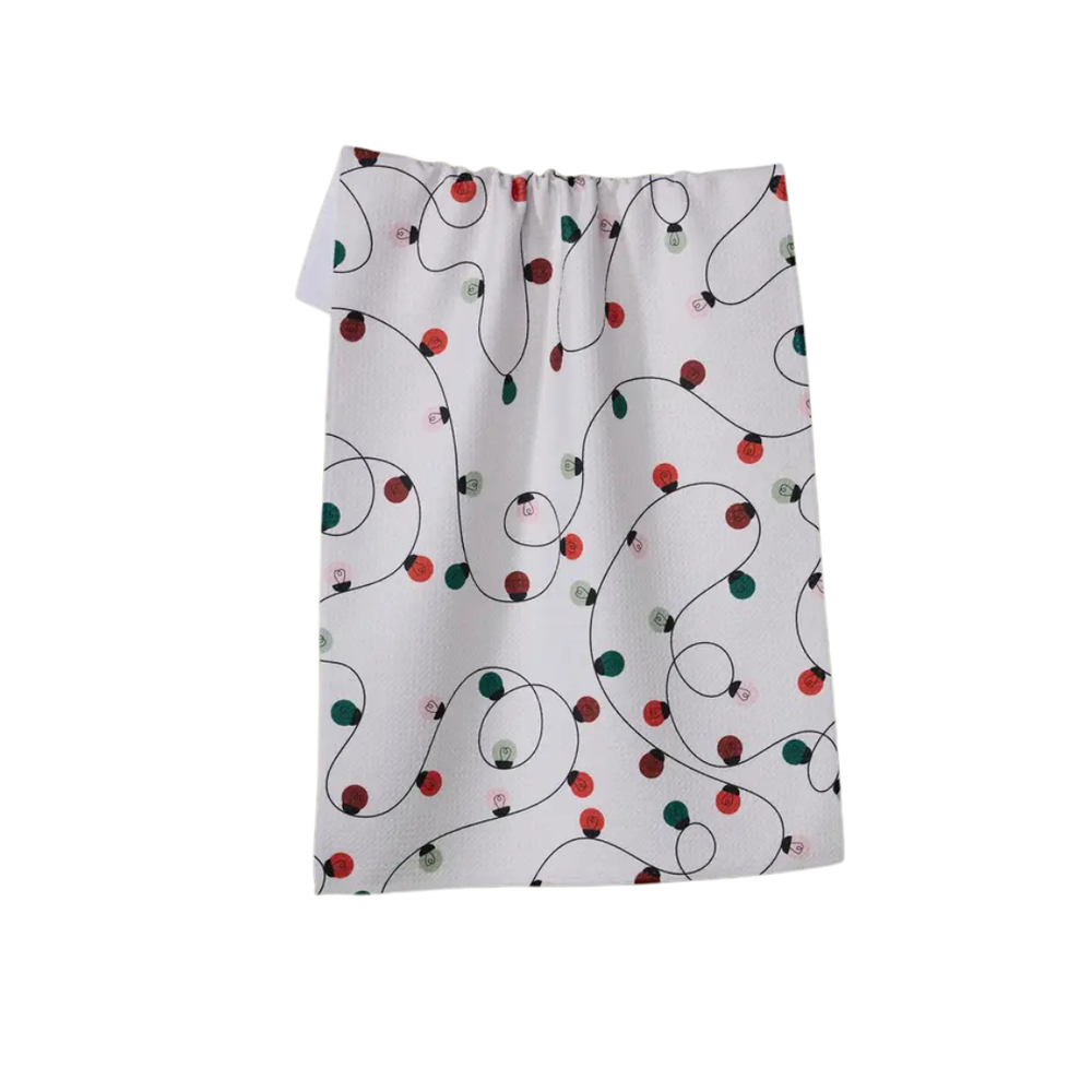 Christmas Lights Tea Towel