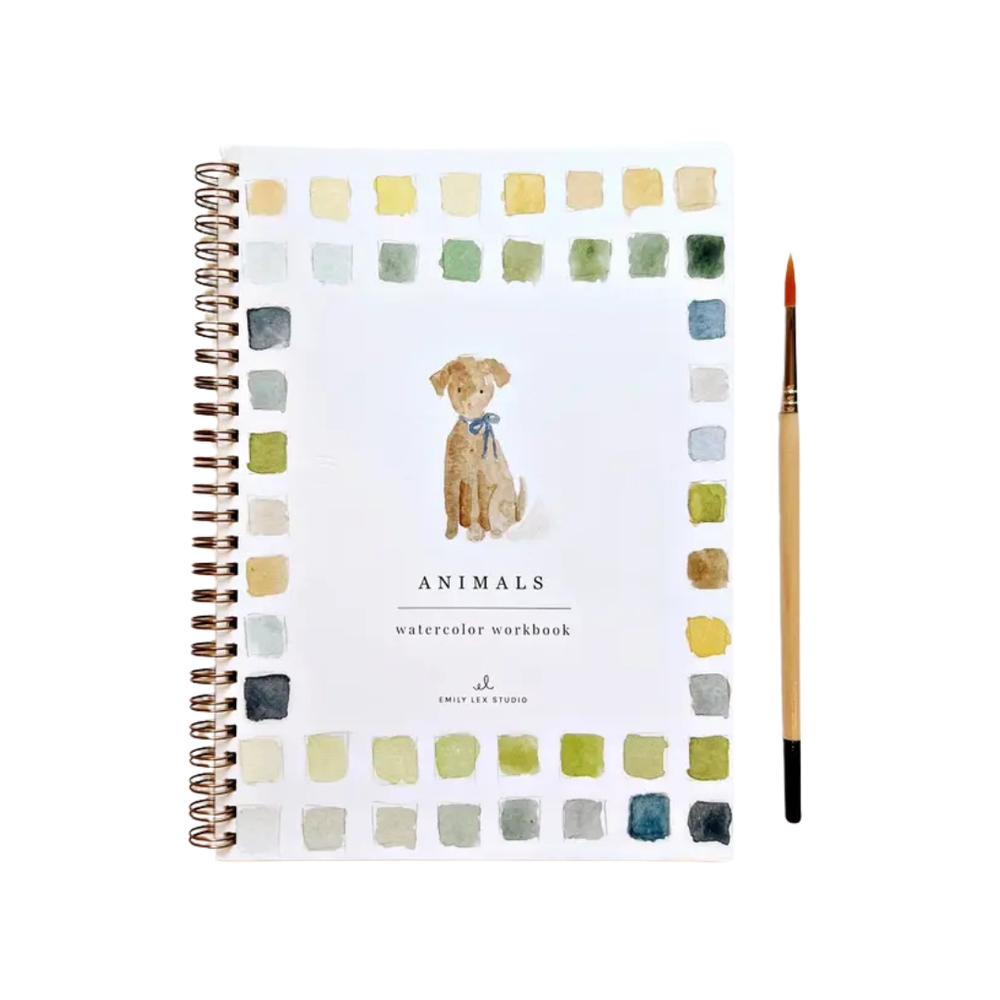 Animals Watercolor Workbook