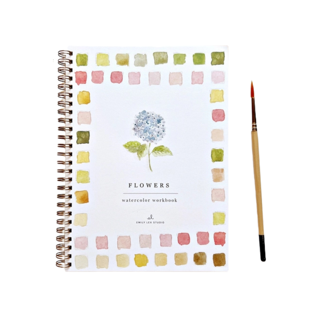Flowers Watercolor Book