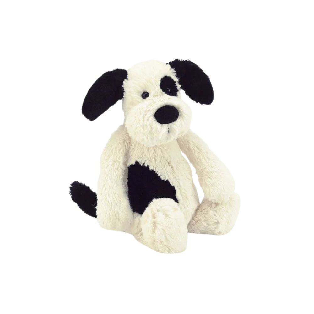 Bashful Black & Cream Medium Puppy