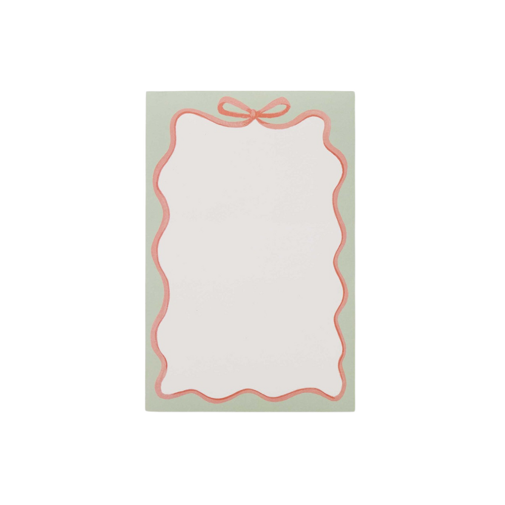 Ribbon Notepad – Pink Antlers