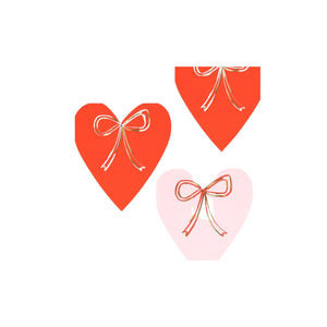 
            
                Load image into Gallery viewer, Heart &amp;amp; Bow Napkins
            
        