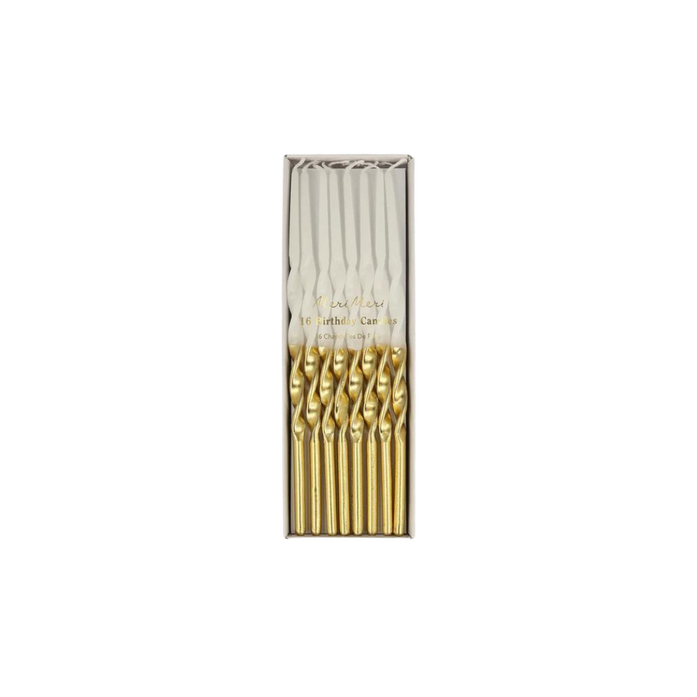 Gold Dipped Twisted Candles