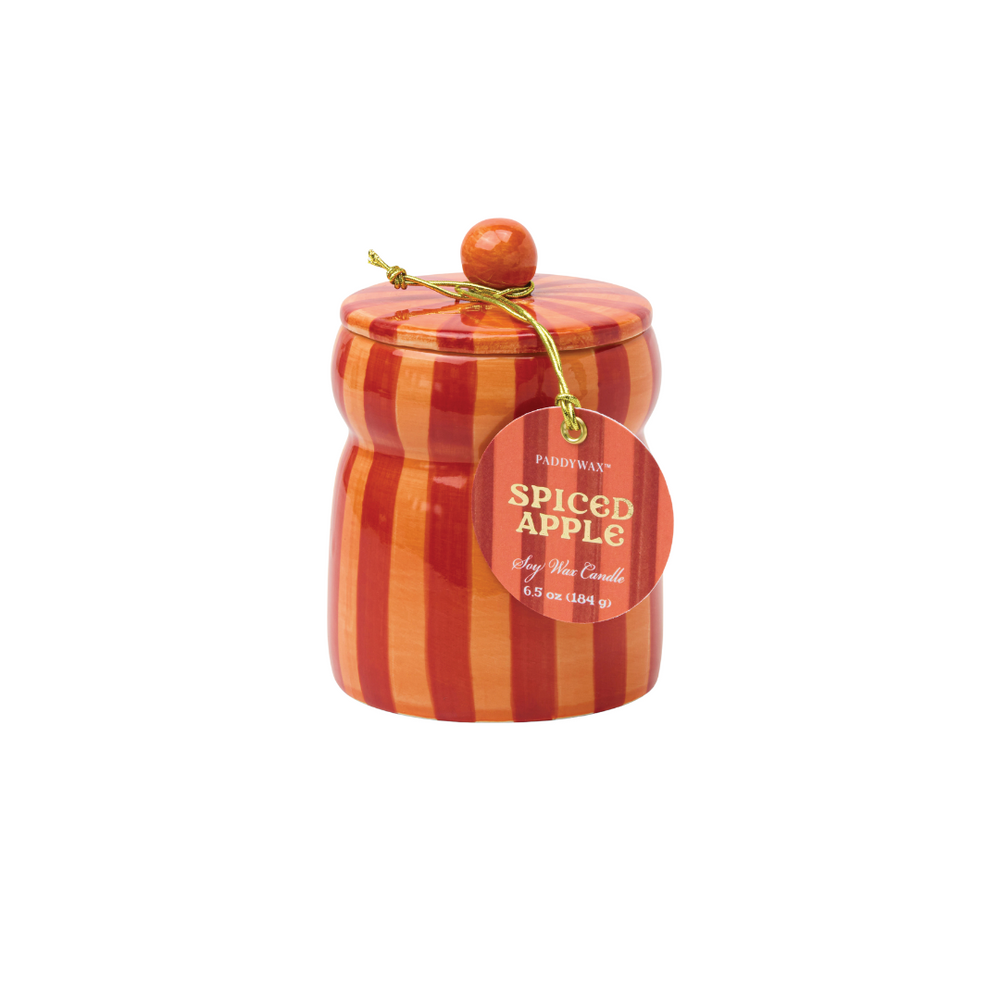 Spiced Apple Striped Candle