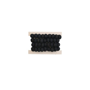 
            
                Load image into Gallery viewer, Black Wool Ball Garland
            
        