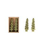 Evergreen Tree Shaped Tapers, 5 Inch