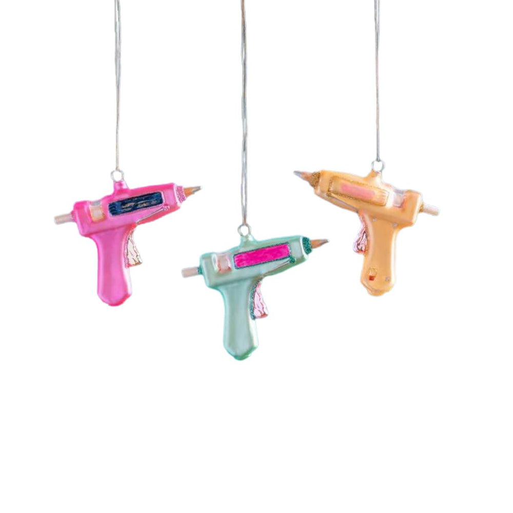 Pink Glue Gun Ornament 4.25