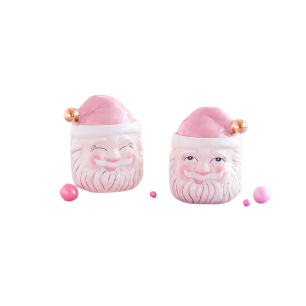 Papa Noel Pink Candy Jar