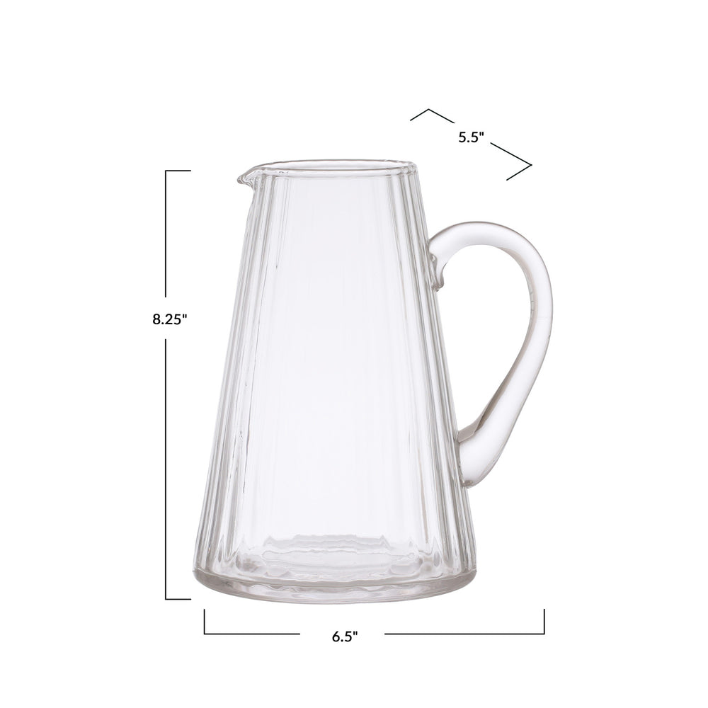 Ribbed Pitcher