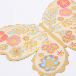 
            
                Load image into Gallery viewer, Floral Butterfly Shaped Napkins
            
        