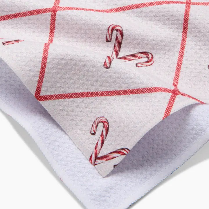 Candy Canes Tea Towel